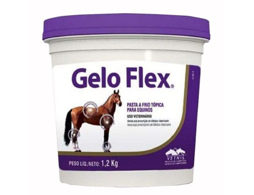 Gelo Flex Pasta A Frio Tópica Para Equinos Cavalos 1,2kg