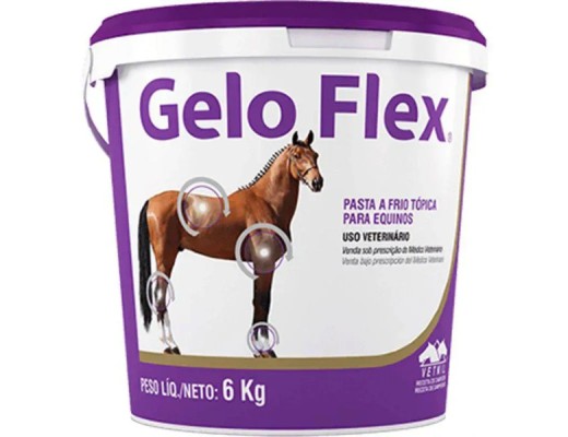 Gelo Flex Pasta A Frio Tópica Para Equinos Cavalos - 6kg