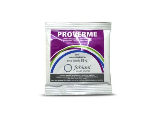 Proverme Sache 28 Gr - ( Piperazina ) Cx C/ 5 Saches De 28 G