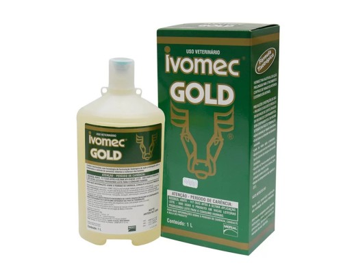 Ivomec Gold 1 Litro, Controle Carrapato, Berne, Verme